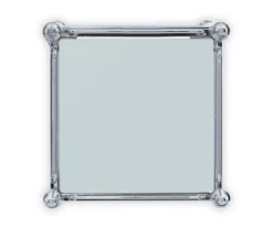 Hawkins Chrome & Glass 3-Shelf Rolling Cart -FurniHub Store 810543096 5