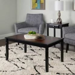 Shirley Black Cherry Transitional Wood Coffee Table 8 Shirley Black Cherry Transitional Wood Coffee Table -FurniHub Store 810543142 2