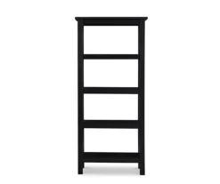 Richland Black 4-Shelf Bookcase -FurniHub Store 810543156 3