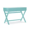 Kari Turquoise Lift-Top Campaign Desk -FurniHub Store 810543172 1