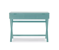 Kari Turquoise Lift-Top Campaign Desk -FurniHub Store 810543172 3