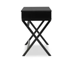 Kari Black Lift-Top Campaign Desk -FurniHub Store 810543173 4