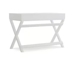 Cami White X-Base Campaign Writing Desk -FurniHub Store 810543179 4