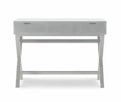 Kari White Lift-Top Campaign Desk -FurniHub Store 810543181 3