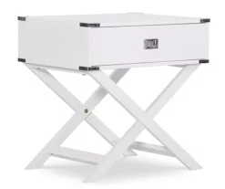 Cami Single Drawer X Base Accent Table -FurniHub Store 810543185 1