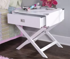 Cami Single Drawer X Base Accent Table -FurniHub Store 810543185 2