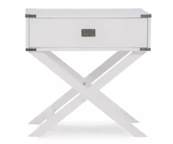 Cami Single Drawer X Base Accent Table -FurniHub Store 810543185 3