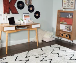 Nate Ash & White 2-Drawer Writing Desk -FurniHub Store 810543187 A0 9