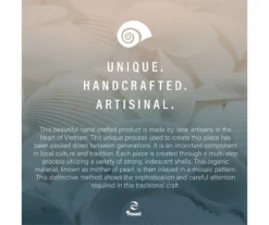 Globa Designs White & Gold Capiz Mosaic Beehive Accent Table -FurniHub Store 810543194 M0 5