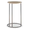 Global Designs Pewter Geometric Capiz Mosaic C Accent Table -FurniHub Store 810543213 1