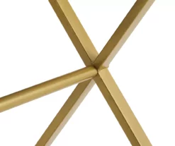 Glam Gray & Gold 2-Drawer Campaign Desk -FurniHub Store 810543219 A8 6