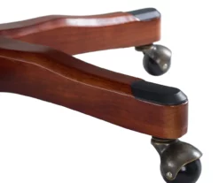 Austin Brown Linen Cow Print Office Chair -FurniHub Store 810543224 A8 6