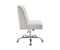 Comfort Home Warm White Sherpa Chair -FurniHub Store 810543232 5