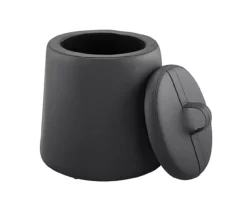 Jenna Faux Leather Tapered Storage Accent Stool -FurniHub Store 810543234 4