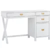 Kari White 4-Drawer Office Desk -FurniHub Store 810543244 1