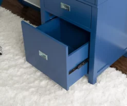 Kari Royal Blue 4-Drawer Office Desk -FurniHub Store 810543245 A0 9