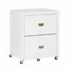 Kari White 2-Drawer Rolling Filing Cabinet 2 Kari White 2-Drawer Rolling Filing Cabinet -FurniHub Store 810543247 1