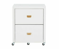 Kari White 2-Drawer Rolling Filing Cabinet -FurniHub Store 810543247 3