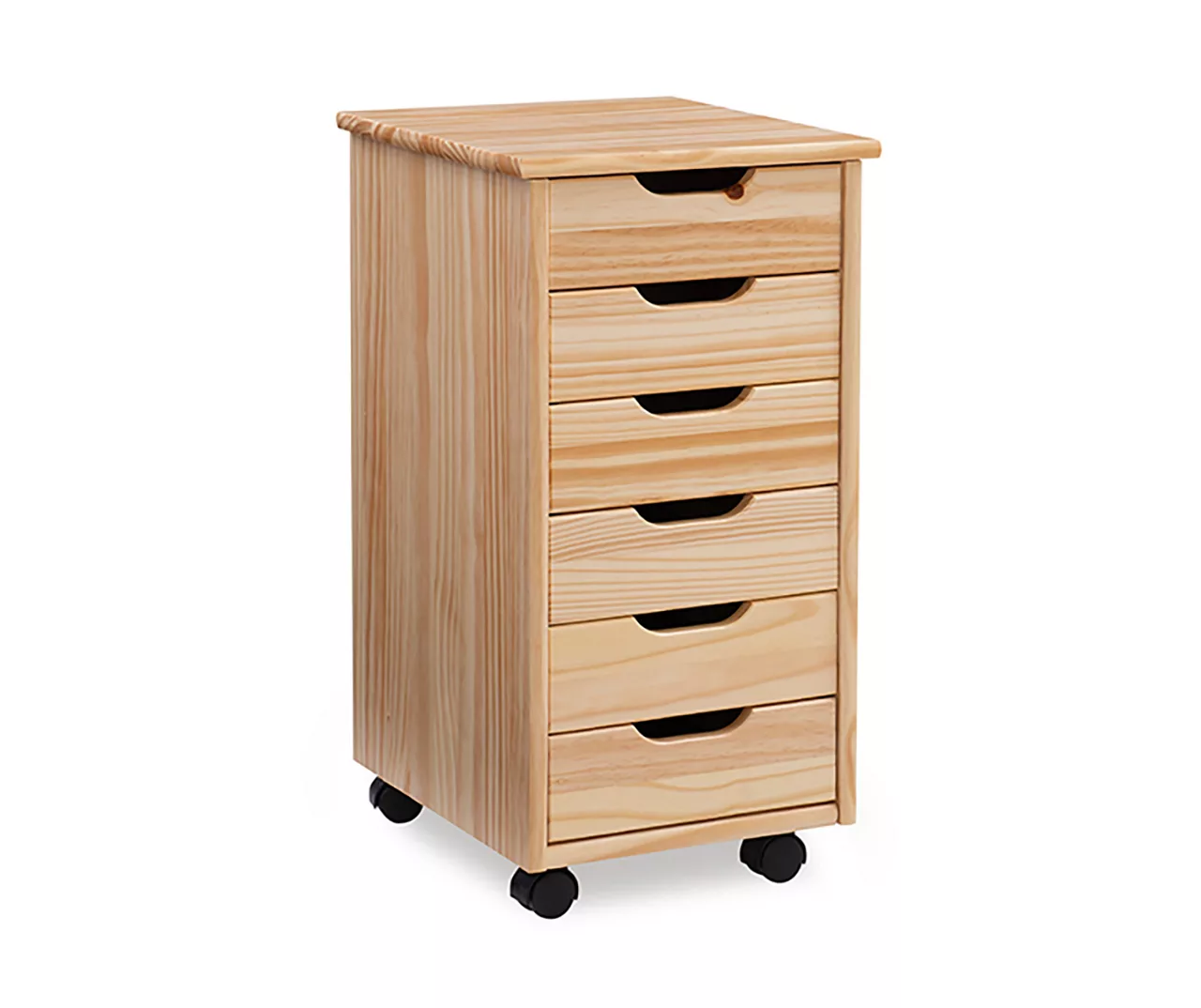 Craft Mate Natural Wood 6-Drawer Rolling Storage Cart 3 Craft Mate Natural Wood 6-Drawer Rolling Storage Cart
