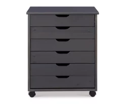 Craft Mate Wide Gray 6-Drawer Rolling Storage Cart -FurniHub Store 810543297 3