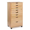 Craft Mate Natural Wood 8-Drawer Rolling Storage Cart -FurniHub Store 810543300 1