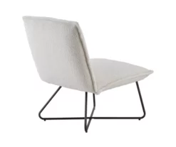 Aalyazia White Sherpa Accent Chair -FurniHub Store 810543305 4
