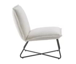 Aalyazia White Sherpa Accent Chair -FurniHub Store 810543305 5