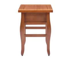 Denver Antique Pine 1-Drawer Curved Leg End Table -FurniHub Store 810543318 A1 3