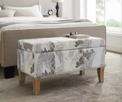 Lisa Palm Tree Storage Ottoman -FurniHub Store 810543332 2