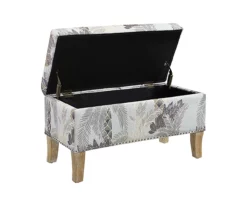Lisa Palm Tree Storage Ottoman -FurniHub Store 810543332 4
