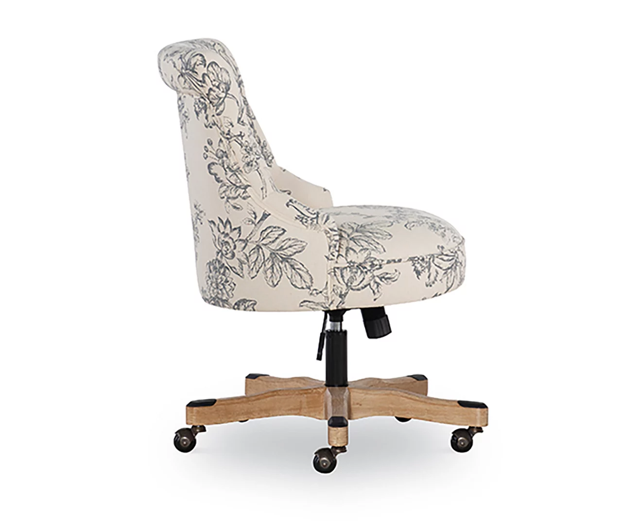 Tift Floral Fabric Swivel Office Chair 5 Tift Floral Fabric Swivel Office Chair - Image 4