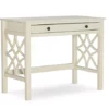 Brynn Antique White Geometric Writing Desk -FurniHub Store 810543367 4