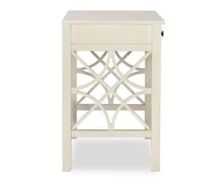 Brynn Antique White Geometric Writing Desk -FurniHub Store 810543367 5
