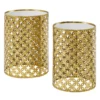 Asher Gold 2-Piece Pierced Metal Nesting Table Set -FurniHub Store 810543376 A0 1