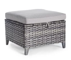 Real Living Rockbridge All-Weather Wicker Cushioned Patio Sofa & Ottoman Set -FurniHub Store 810544462 1