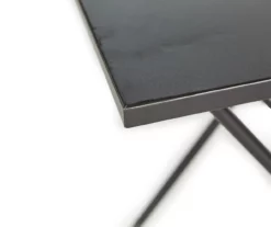 Black Square Steel Outdoor Folding Table -FurniHub Store 810545417 1