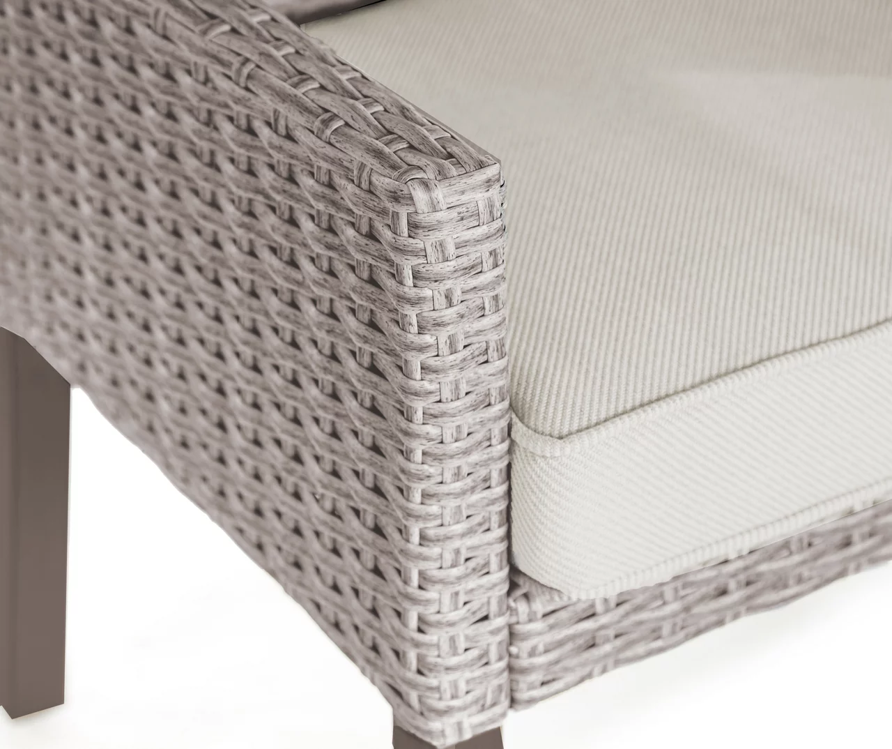 Asheville All-Weather Wicker Cushioned Patio Dining Chairs, 4-Pack 6 Asheville All-Weather Wicker Cushioned Patio Dining Chairs, 4-Pack - Image 4