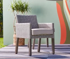 Asheville All-Weather Wicker Cushioned Patio Dining Chairs, 4-Pack 20 Asheville All-Weather Wicker Cushioned Patio Dining Chairs, 4-Pack -FurniHub Store 810547584 9