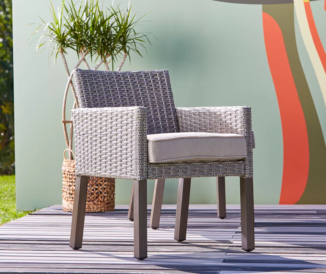 Asheville All-Weather Wicker Cushioned Patio Dining Chairs, 4-Pack 10 Asheville All-Weather Wicker Cushioned Patio Dining Chairs, 4-Pack - Image 8