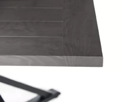 Autumn Cove Brown Wood Look Square Steel Patio Dining Table -FurniHub Store 810553658 2