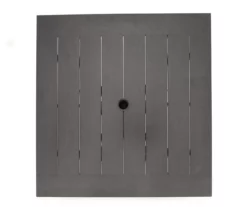 Autumn Cove Brown Wood Look Square Steel Patio Dining Table -FurniHub Store 810553658 3