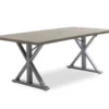 Sandpointe Brown Steel Rectangular Patio Dining Table -FurniHub Store 810554376