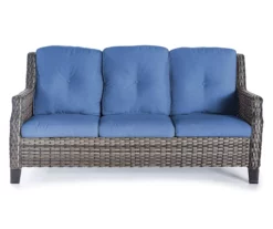 Real Living Rockbridge All-Weather Wicker Cushioned Patio Sofa & Ottoman Set -FurniHub Store 810555261 3