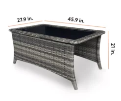 Rockbridge All-Weather Wicker Patio Coffee Table -FurniHub Store 810555276 99 1