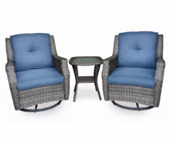 Real Living Rockbridge 3-Piece Cushioned Patio Glider & Side Table Set -FurniHub Store 810555286