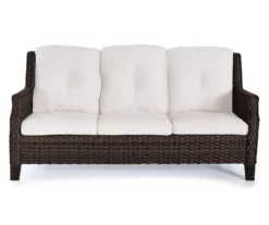 Real Living Rockbridge All-Weather Wicker Cushioned Patio Sofa & Ottoman Set -FurniHub Store 810555287 3