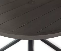 Sandpointe Dark Brown Steel Round Patio Dining Table -FurniHub Store 810557038 2