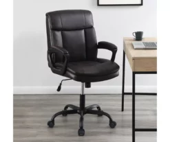 Real Living Faux Leather Office Chair 18 Real Living Faux Leather Office Chair -FurniHub Store 810559968