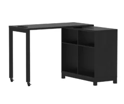 Real Living Seven Hills Metal & Melamine 4-Cube Pivot Desk With USB Charging -FurniHub Store 810561092 2