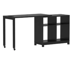 Real Living Seven Hills Metal & Melamine 4-Cube Pivot Desk With USB Charging -FurniHub Store 810561092 3